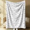 Sanrio Hello Kitty Plush Flannel Blanket Lightweight Throw Pink Gingham Apple Blanket Bed Sofa Cover School Office Nap Shawl