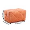 Plush Material Cosmetic Bag Large Capacity Travel Organizer Compact Makeup Bag  Makeup Storage