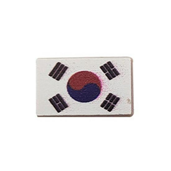 Korean Flag Taijitu Velcro Armband Patch - Durable Embroidered Cloth Patch for Outdoors