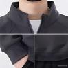 Men's Trendy American Retro Half-Zip Stand Collar Hoodie - Loose Fit, Casual Spring/Autumn Sportswear.