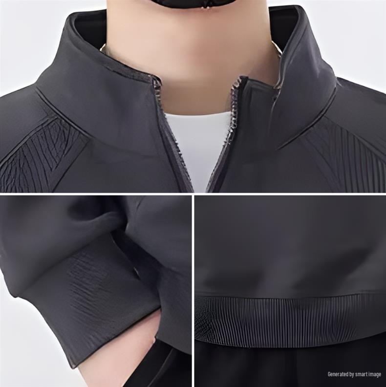 Men's Trendy American Retro Half-Zip Stand Collar Hoodie - Loose Fit, Casual Spring/Autumn Sportswear.