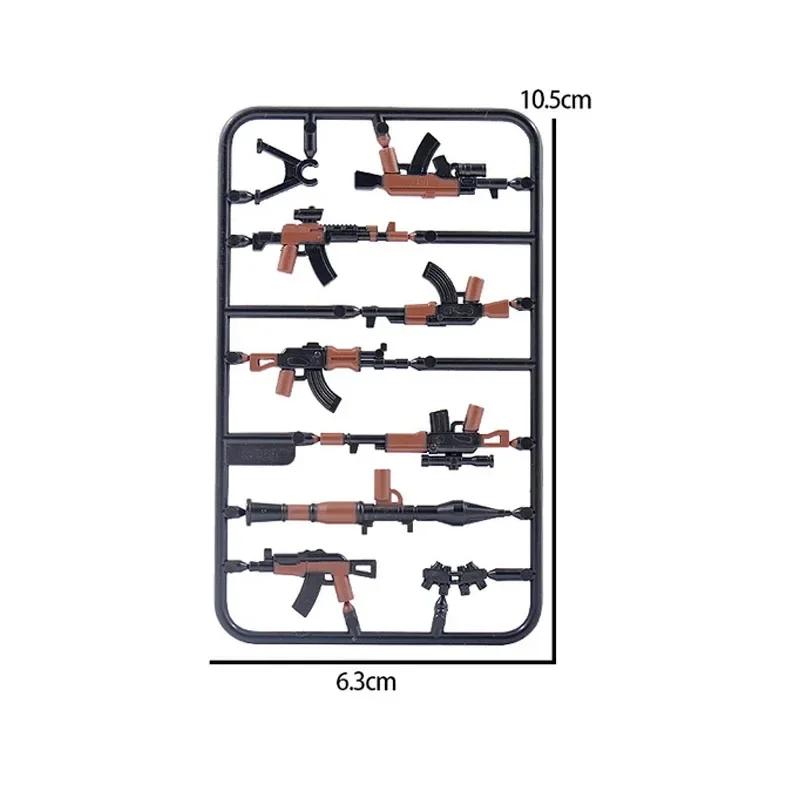 Building Blocks Weapons Accessory Soldier Digital Gift Ninja Sword Mortar Cannon Missile Launcher RPG Toys Mini Brick X006