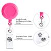 Retractable Badge Reel with Durable Clip and Clear Vinyl Strap for ID Card Holder Suitable for Office Work and Events