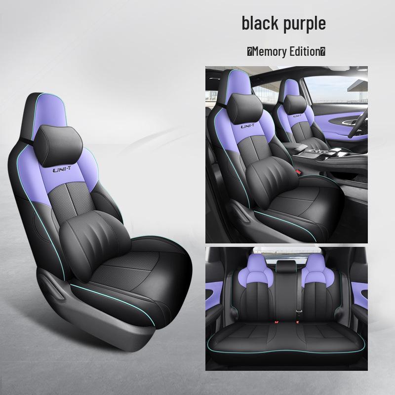 Universal Full Leather Car Seat Cushion for Special Five-Seat Models - New Four-Season Design