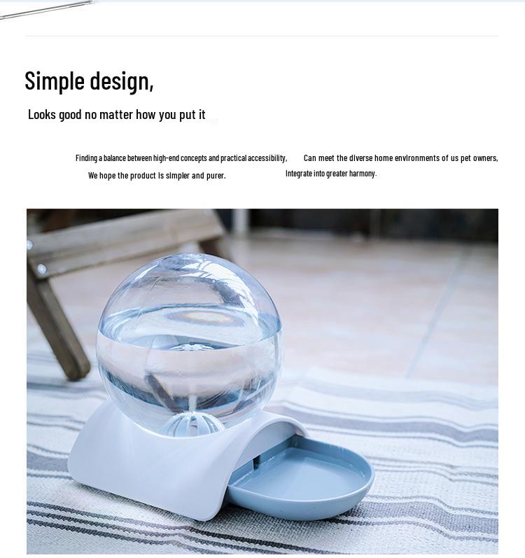 Bubble Pet Cat & Dog Automatic Drinking Fountain - No Plug-in, No Wet Mouth Design