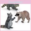 Realistic Raccoon And Lemur Pvc Figures Educational Kids Collectible Animal Models