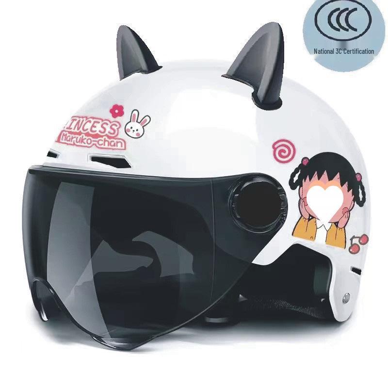 Certified All-Season Electric Motorcycle Helmet for Men and Women, Ideal for Summer Riding, Free Shipping Included
