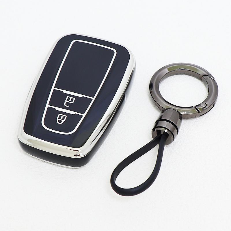 For Toyota Highlander CHR C-HR Prius Prado Land Cruiser Corolla Camry RAV4 Tpu Car Key Case Keyless Cover Shell Fob Accessories
