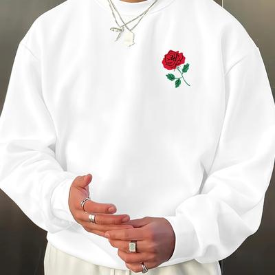 Great for Street Style & Lounging, Men's Oversized Crew Neck Sweatshirt