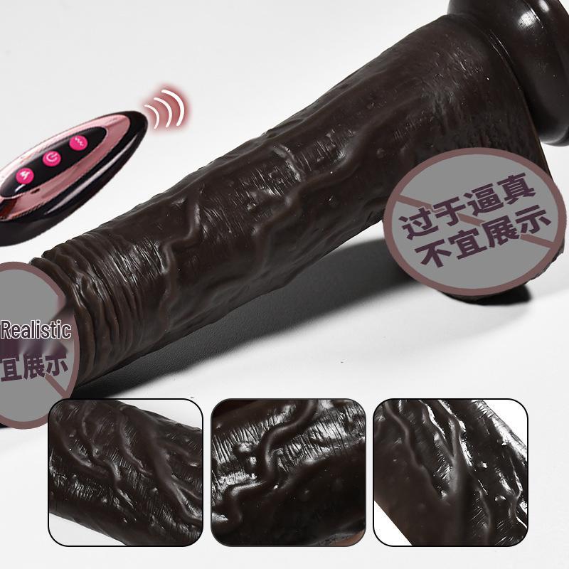 Fairy Telescopic Heating Black Vibrator for Women