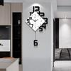 Wall Clock with Continuous Second Slim Cute and Simple Canvas Perfect for Living or Any Room Stylish, Silent, Battery-operated Hand. Design, Style,