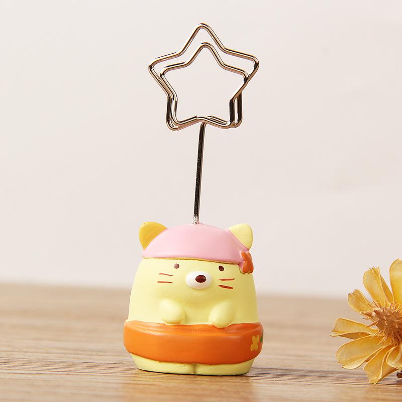 Cute and Creative Animal Resin Message Holder, Office Desk Decoration, Cute Ornaments, Message Holder, Photo Holder