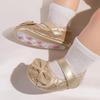Baby Girl Princess Bow Sequin Shoes - Soft Sole Toddler Shoes