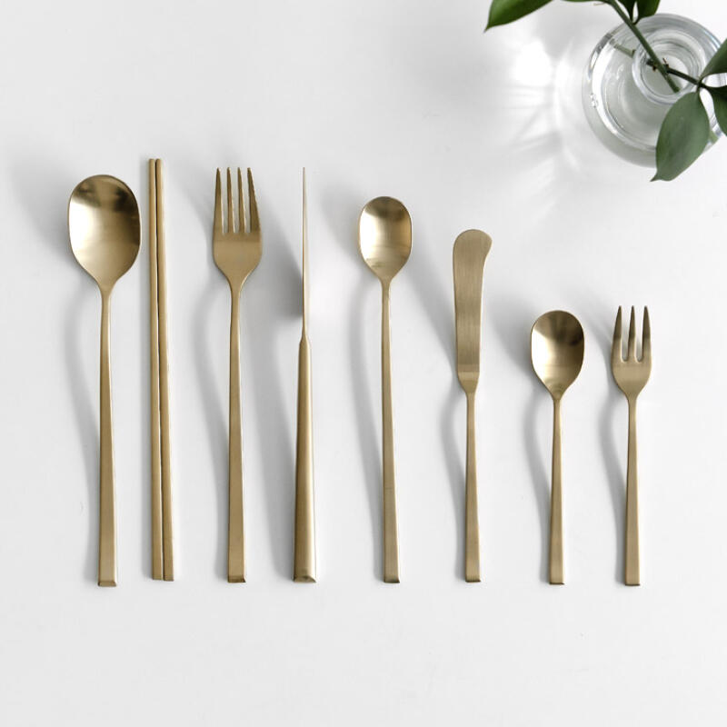 Nicott Here 1-Person Cutlery Full Set 8P Perfect Composition Gold