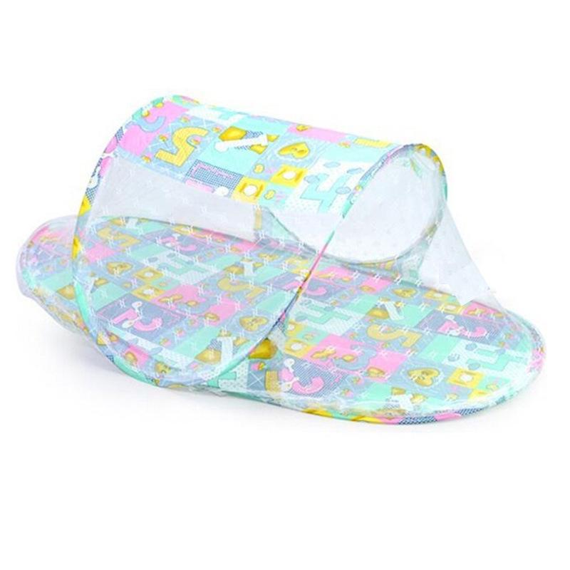 Portable Multi-functional Cartoon Baby Folding Mosquito Net - High-quality Boat-shaped Design зелёный