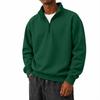 Men's Stand Collar Quarter-Zip Long Sleeve Pullover Sweatshirt Casual Loose Fit for Everyday Wear