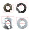 Motorcycle T8F 36 Tooth Rear Chain Sprocket 4 Hole Freewheel Adapter For 47cc 49cc Minimoto Pocket Bike Gas Petrol Goped Scooter