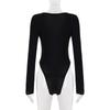 European & American Women's Spring/Summer Slim-Fit Solid Color Jumpsuit Base Layer Top