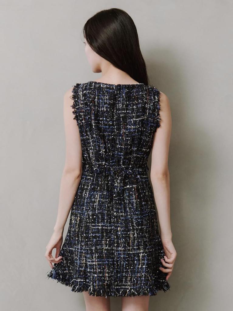 Tweed mini dress SWFO254176NVY0