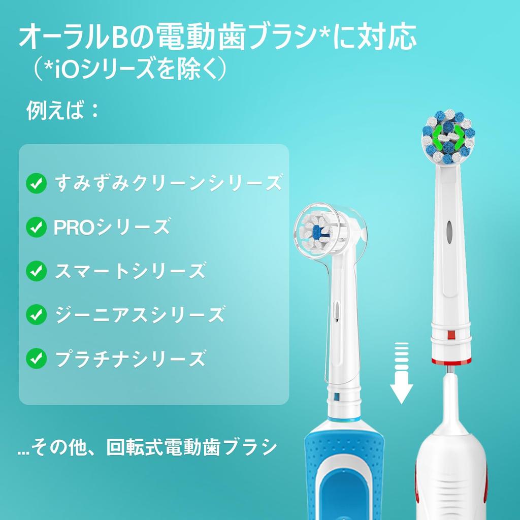 Trustnice Braun Compatible Electric Toothbrush Replacement Brush 2 Types of Brush Soft Premium Brush Heads for Plaque for Home Use Oral-B Set,