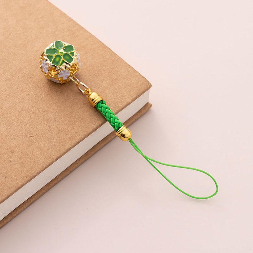 

Charm Antiquity Style Novelty Gift Bell Pendant Mobile Phone Straps Phone Lanyard Phone Bell Straps зелёный