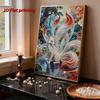 DIY Nine-tailed Fox Leader Pearl Art Painting for Adults/Beginners Gift Home Decor Pearl Gem Paintings Picture Arts Craft 30x40cm Without Frame