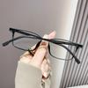 Blue Light Blocking Reading Glasses Men Women Ultralight TR90 Titanium Alloy Optical Frame Eyeglasses Square Eyewear