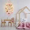 Bohemian Lace Wall Hanging Photo Display with Lights and Clips for Bedroom Decoration