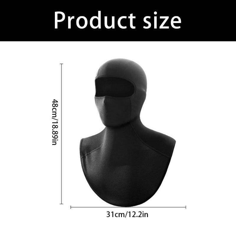 Winter Cycling Face Cover Windproof Balaclava With Breathable Fabric Full Head Neck Protection Compatible Helmets For Skiing Motorcycle