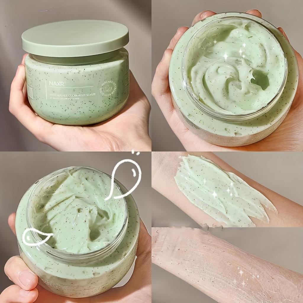 Avocado Scrub, Body Scrub, Ice Cream Scrub, Exfoliating, Deep Cleansing