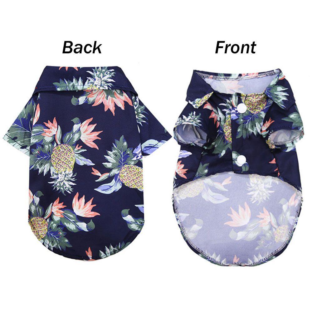 Print Pet Summer Shirt Hawaiian Pet Clothes Dog T-Shirts Pet Dog Clothes Pet Shirts Pet Dog Shirts