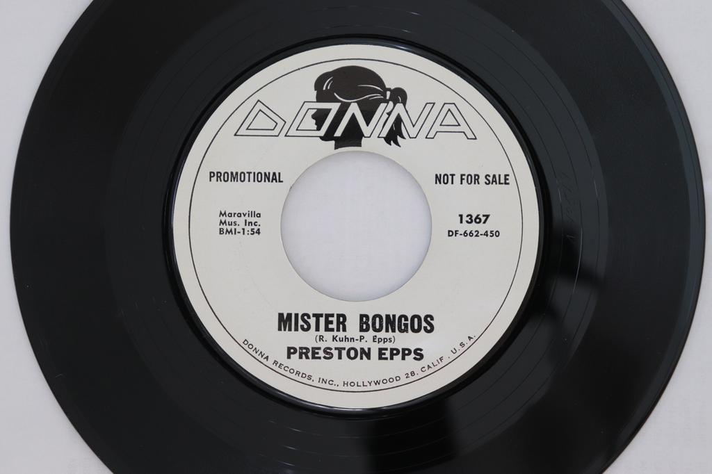 7inch Record PRESTON EPPS - Mister Bongos / B'wana Bongos 1367 Donna 1962 US Soul/Funk Used