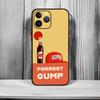 Classic Feel-Good Movie F-Forrest Gump Phone Case Black Matte Thin Phone Case For iPhone17 16 15 14 13 ProMax
