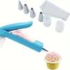 Set di Strumenti per Decorare Torte Penna per Decorare Torte Kit di Strumenti per la Cottura Sac à Poche per Glassa Pasticceria Pistola Spremi Crema per Biscotti Forniture per la Cottura