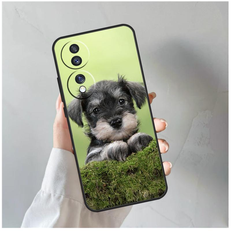 Schnauzer Puppy Dog For Honor Magic 5 6 7 8 Pro Case For Honor 200 400 Lite 50 70 90 X8c X8b X9a X9b X9c X9d Win
