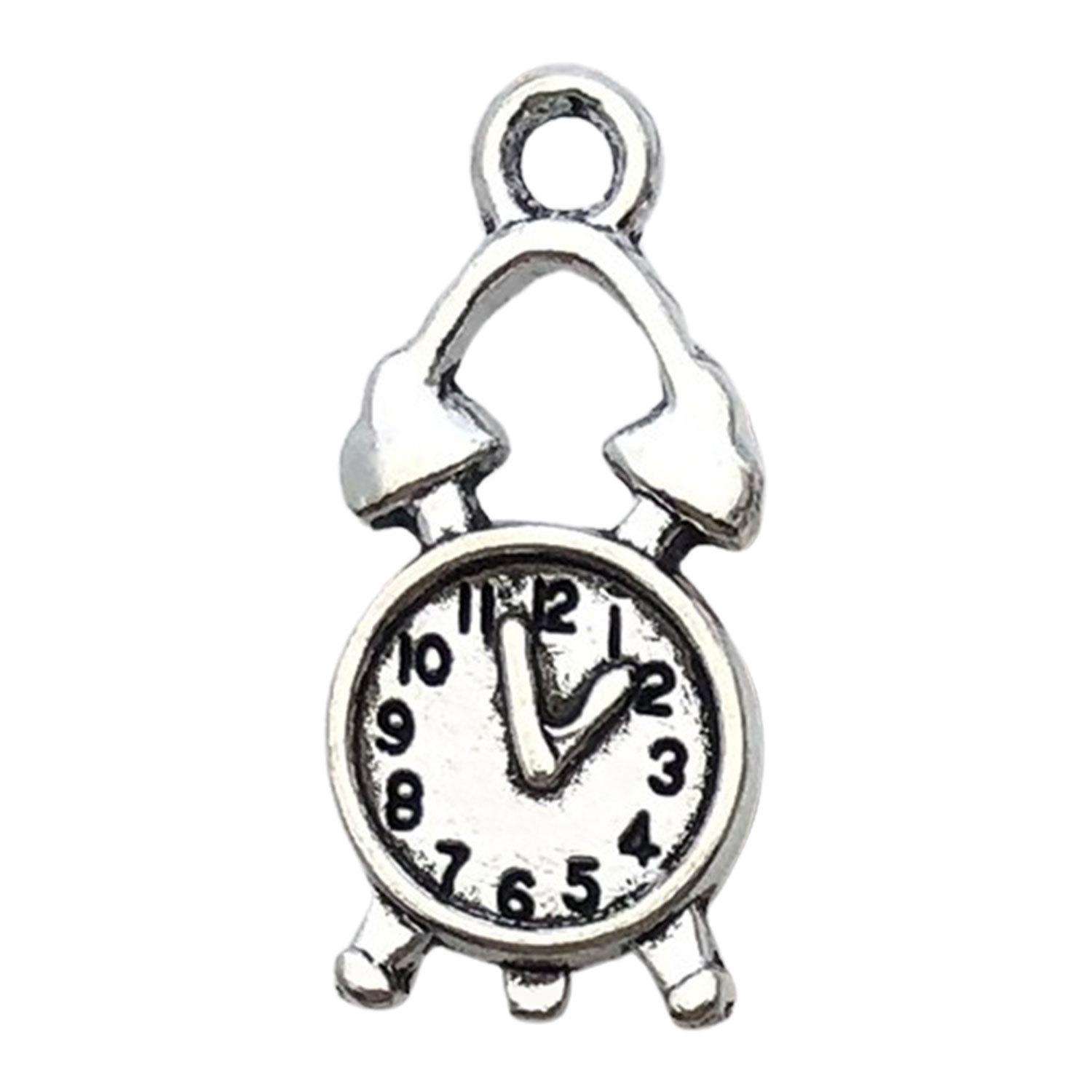 Cross-Border DIY Ancient Silver Easter Bunny Pendant Alloy Accessories Keychain Bracelet Necklace Earrings