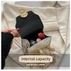 Korean Style Leather Bright Surface Shoulder Bag Chain Mini Crossbody Bag Fashion Metal Buckle Girl Small Wallet Lipstick Pouch
