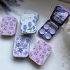 Beauty Contactlensdoos Paarse Kleur Contactlenshouder Draagbare Contactlenscontainer Reisset Etui Opbergdoos