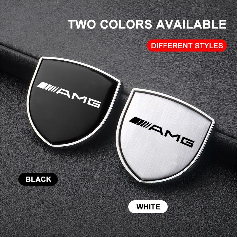 1Pcs 3D Metal Auto Door Shield Emblem Car Body Badge Sticker Styling For Mercedes Benz AMG GLE GLS GLC CLA GLB ML W204 W206 W205 W212 W203