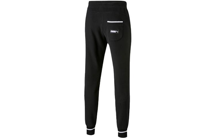 Men's PUMA Knitted Sweatpants Men's Black Moderate Sweatpants