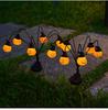 1/2/4/8PCS Outdoor Solar Eyeball Lamp Green Light Ghost Eye Plug-in Light Halloween Horror Decorative Lawn Lamps Atmosphere Lamp