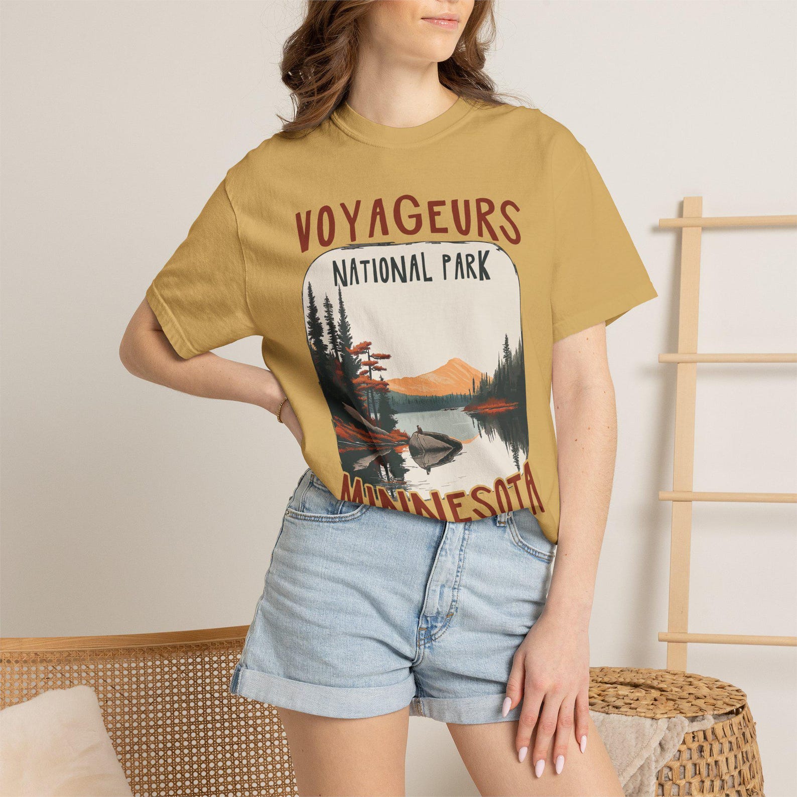 Vintage Voyageurs National Park Minnesota T-shirt | Comfort Colors XL