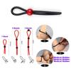 Adjustable Penis Ring Rope BeadsSpermlock Ring Assist Erection Silicone Ejaculation Delay Cock Scrotum Ring Man Lasting Cockring