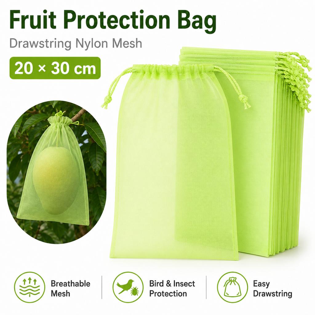 2026 New Fruit Protection Netting Bags Anti-Bird Mesh Cover Plant Grow Bags for Strawberry Grape Vegetable Garden Tools