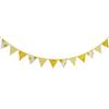 Kids' Yellow Duck Birthday Party Triangle Flag - Cotton Cloth Decoration for Children's Room or Kindergarten