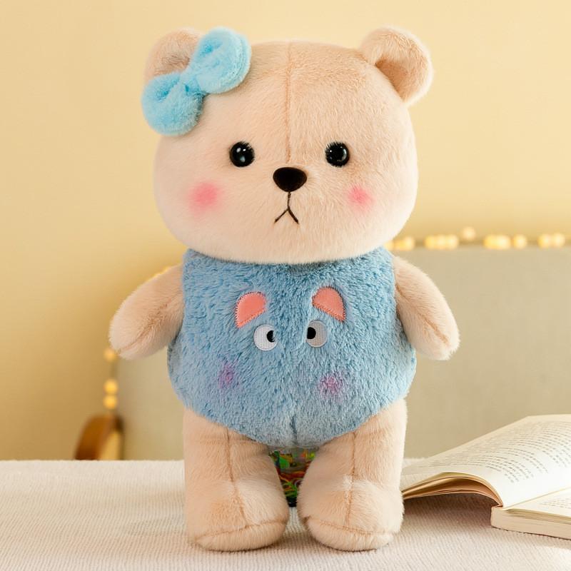 

Adorable Standing Lily Teddy Bear Plush Doll Soft Cuddly Stuffed Animal Gift For Girlfriend Birthday 38cm синій