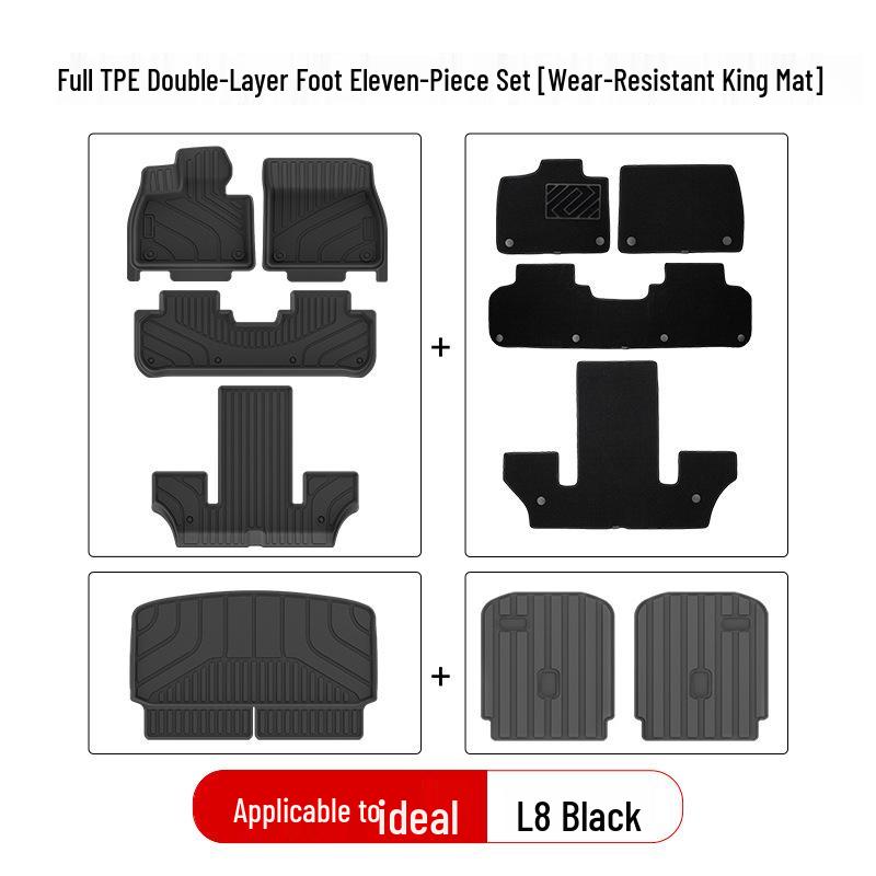 Compatible TPE Car Floor Mats for Ideal L6pro Max, i8, i6, L7, L8, L9