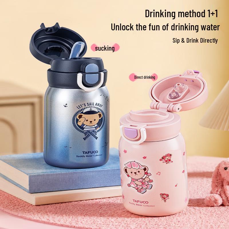 TAFUCO Children's Insulated Straw Bottle