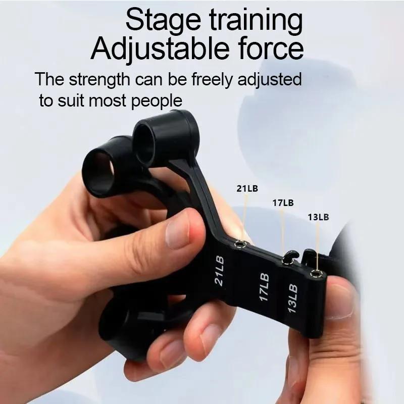 Silicone Finger & Wrist Rehab System - 5-Finger Flexion/Extension Trainer for Physical Therapy with Adjustable Resistance
