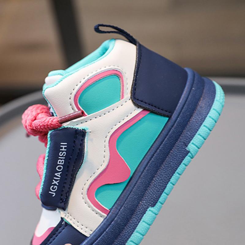 Весенние новые повседневные туфли для мальчиков и девочек с однотонной подошвой — фото 13